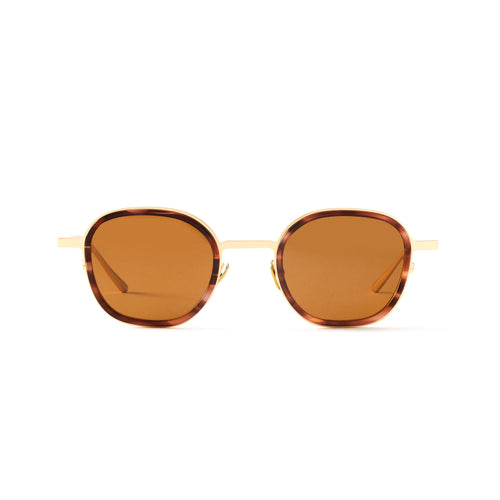 Thierry Sun Brown Marble & Mat Gold