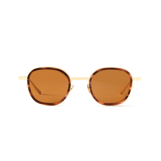 Thierry Sun Brown Marble & Mat Gold