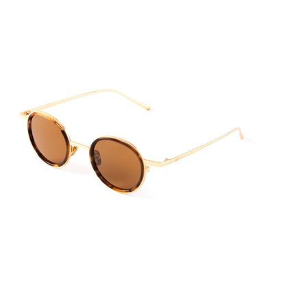 Arthur Sun Brown Marble & Mat Gold