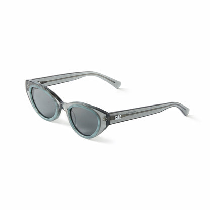 Camille Sun Clear Grey & Teal Marble