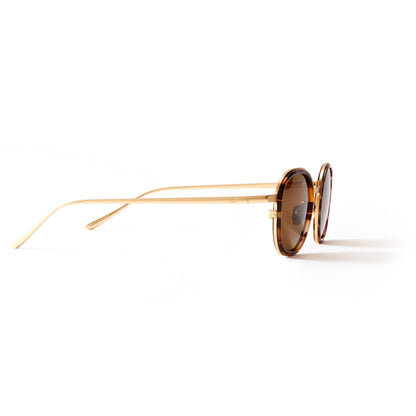 Thierry Sun Brown Marble & Mat Gold